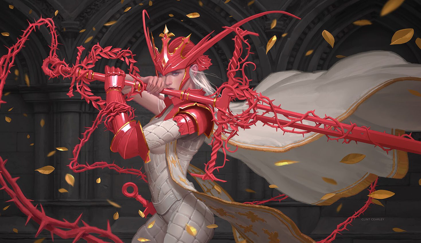 Clint Cearley Illustration Red Thorn Playmat