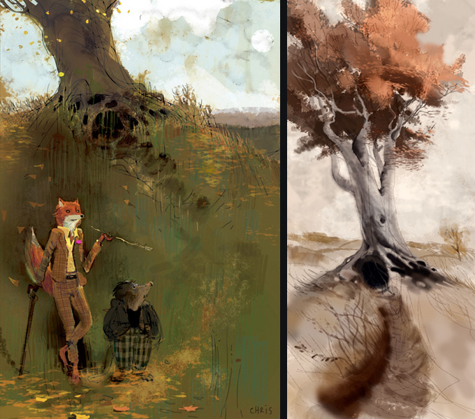 Fantastic Mr. Fox Art by Chris Appelhans