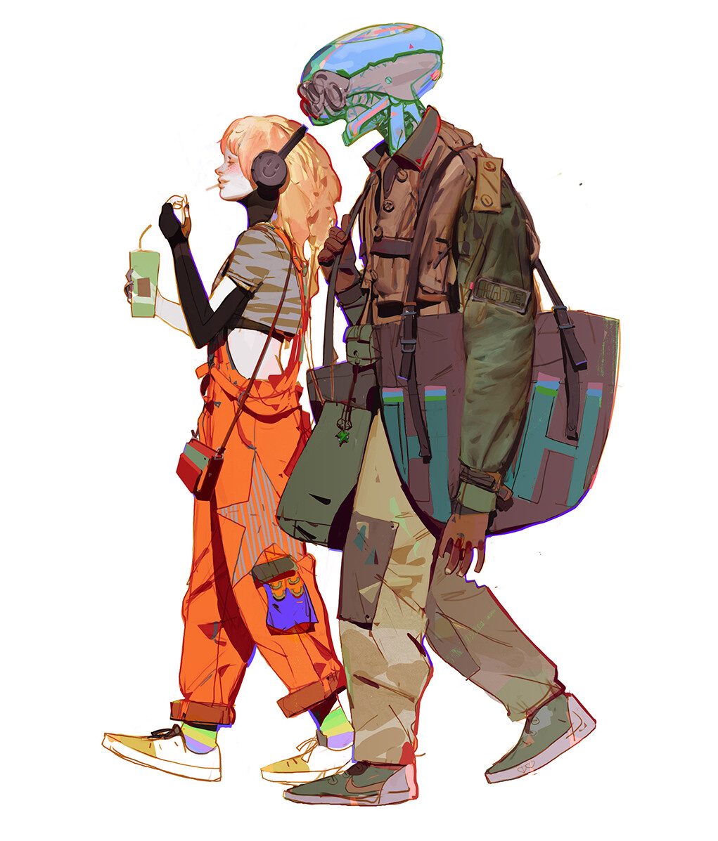 Min Yum Character Designs orange hi