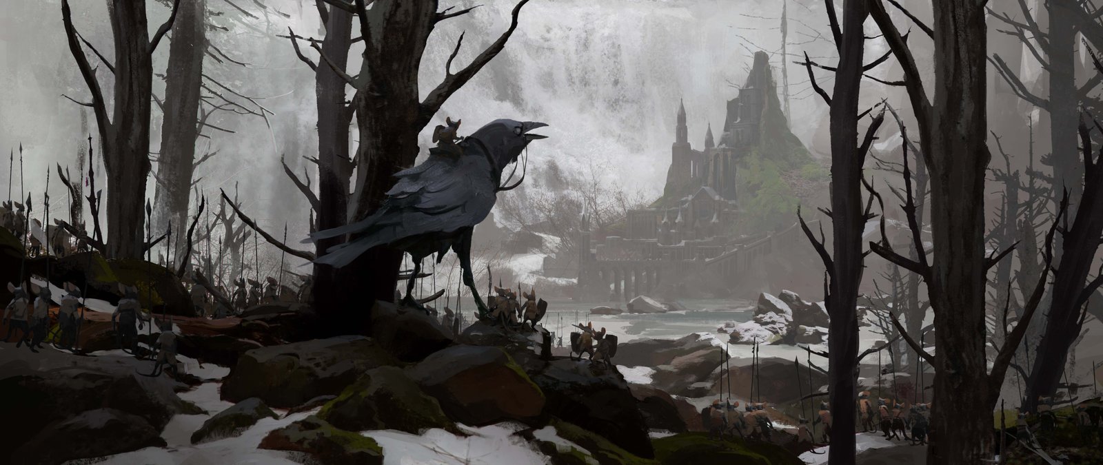 Mouse Guard Concept Art LockHavenCastle Battlecamp SethEngstrom