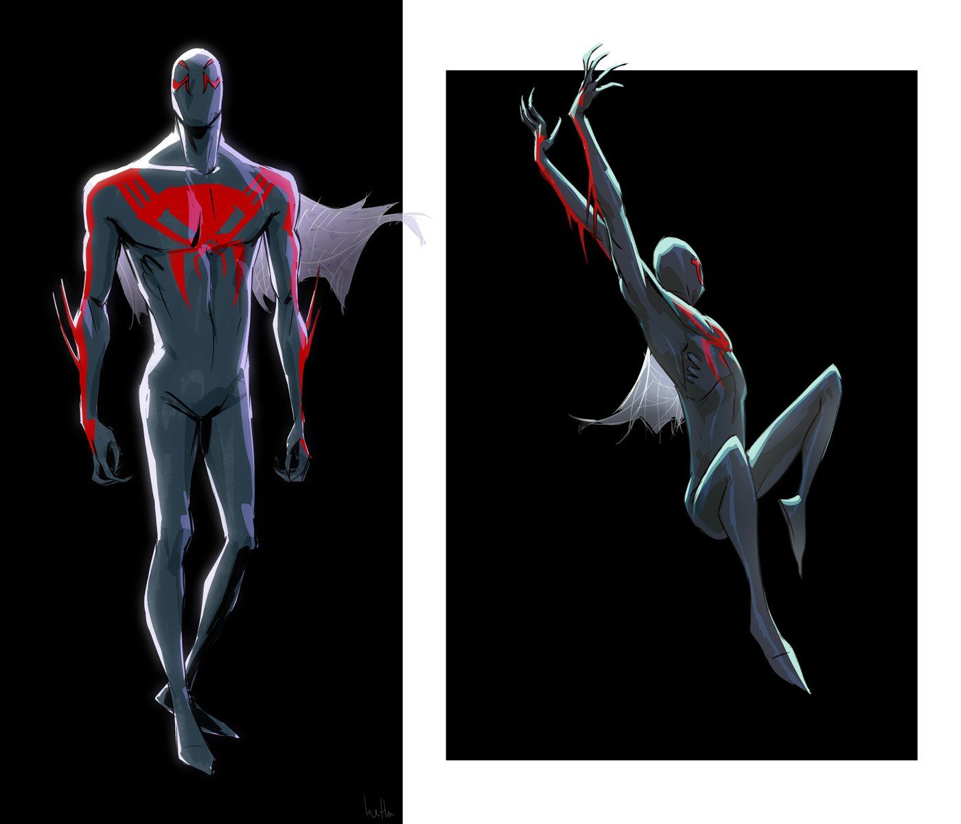 Spider Man Across The Spider Verse Concept Art Hethe Srodawa Character Design 2099 02