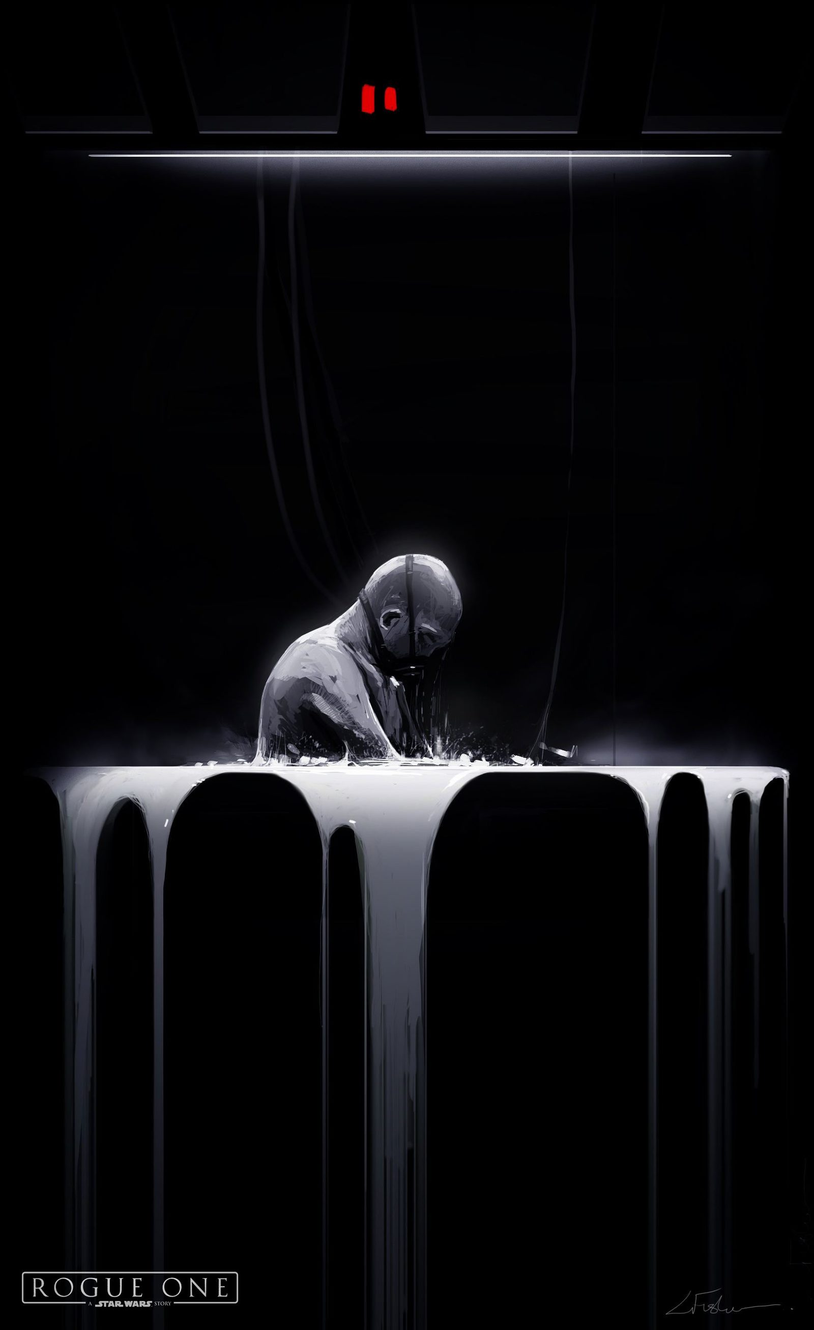 Star Wars Rogue One Concept Art Luke Fisher Darth Vader Tank 04