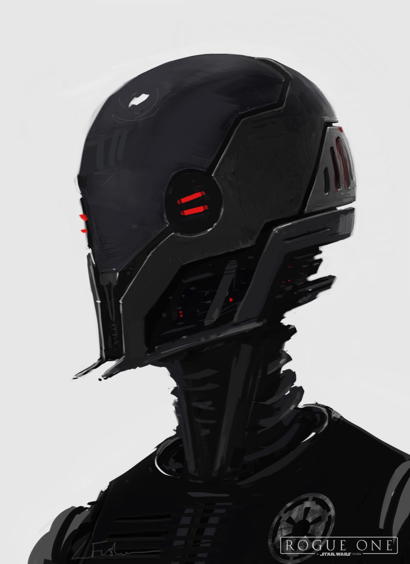 Star Wars Rogue One Concept Art Luke Fisher K 2SO 010