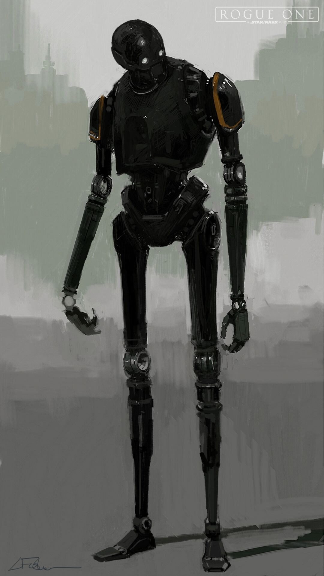 Star Wars Rogue One Concept Art Luke Fisher K 2SO 03