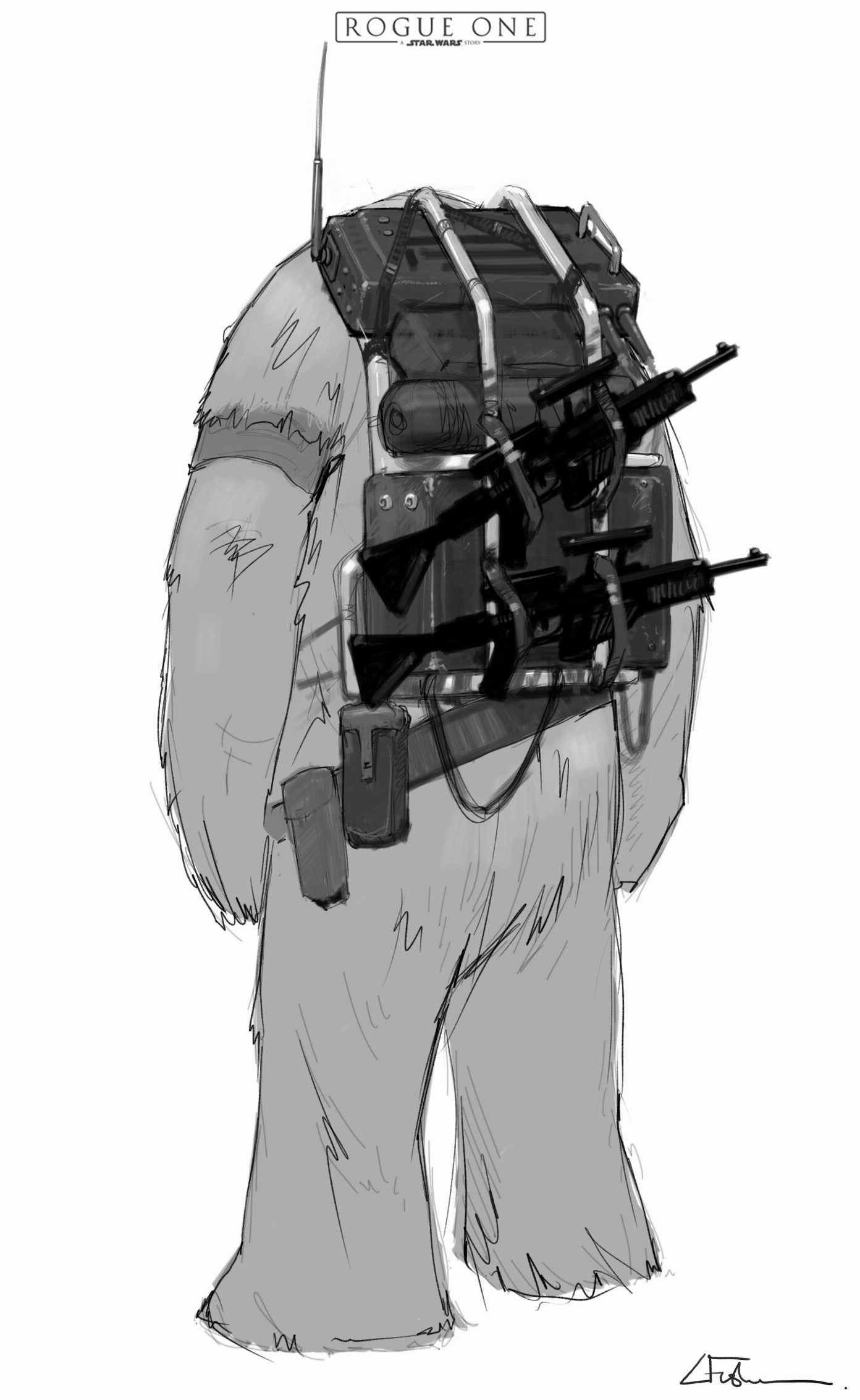 Star Wars Rogue One Concept Art Luke Fisher sketch 01