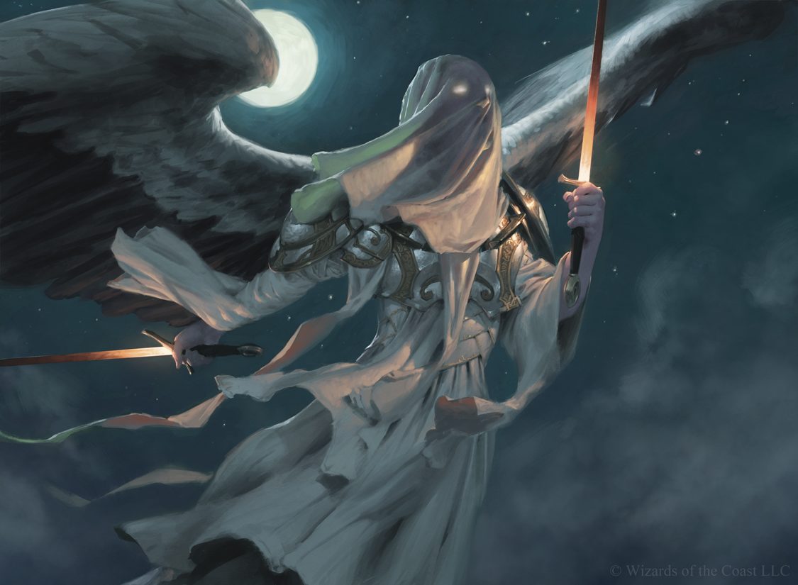 Tyler Jacobson Painting Magic the Gathering Exalted Angel